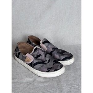 OluKai Pehuea Camo Slip On Sneakers Women's US 7.5 Casual Comfort Shoes‎